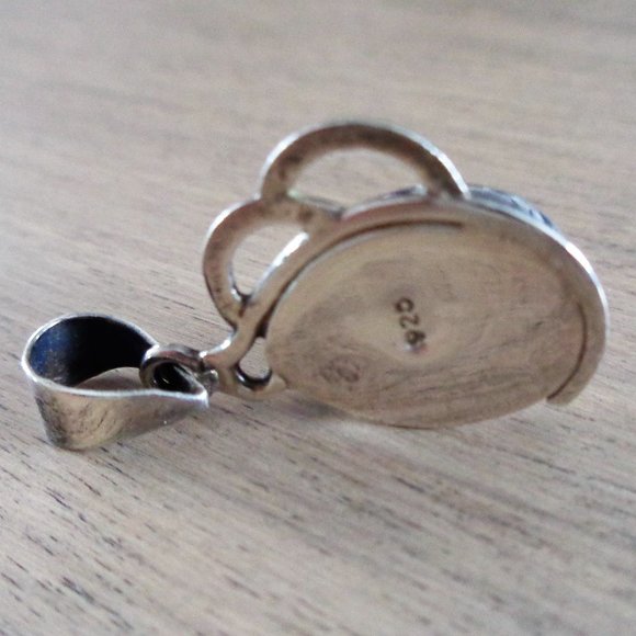 Genuine Amber 925 Silver Pendant - Picture 7 of 8